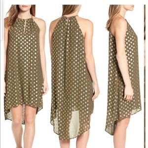 MK Bergalia Chain Neck Foiled Trapeze Dress Sz XL
